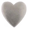 Heart Blank Line 24 Snap Cap Plain Metal