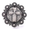 Cross Berry Concho Antique Silver