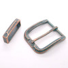 Buckle and Keeper Set Mint Patina Copper Flat