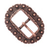 Engraved Bridle Buckle Copper 3/4" 