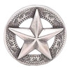 Texas Star Antique Silver Screwback Concho 1-1/4"