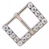 Crystal Studded Hatband Buckle 1"