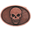Skull Head Metal Belt Buckle Antique Copper