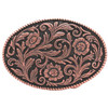 Roped Floral Metal Belt Buckle Antique Copper 6006-10