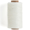 White sewing thread 132 yards long.