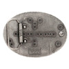 Belt Buckle Sheridan Floral Antique Nickel Back