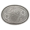 Belt Buckle Sheridan Floral Antique Nickel Front