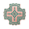 Santa Fe Cross Concho Copper Patina 