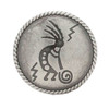 Kokopelli Concho Antique Nickel 1-1/4" 