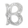 Letter B alphabet conchos front side.