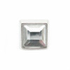 Clear Crystal Square 1/2" Tack Upholstery Nail face on