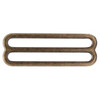 Strap Slide Adjuster 2 Inch Antique Brass Plate