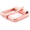 Heel Bar and Engraved Roller Buckle 1.5 Inch Shiny Copper Back