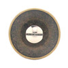 Antique brass plated calvary concho back.