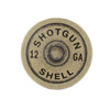 12 Gauge Shell Concho Antique Brass Front