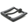 Rugged Roller Belt Buckle Matte Black 1-1/2" Side