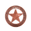 Star Concho Antique Copper Screw Back 3/4" 