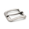 Flat Square end Bar Buckle Antique Nickel 1-1/4"  Side