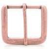 Flat Square End Bar Buckle Antique Copper 1-1/2" Front