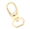 Swivel Snap Leash Clip Lobster Claw Brass Plate 3/4" Front