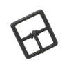 Square Strap Buckle 3/4" Black Front