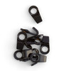 Package of boot lace hooks for new or fixing shoes.