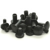 Black Steel Chicago Screws 1/2" 10 Pack  Bulk