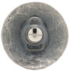 Handmade concho 2" diameter screwback in antique nickel back.