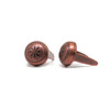 Antique copper 1/4" spots in a 100 pack are a snap to set.
