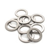 10 pack of 3/4" flat rings plated in antique nickel