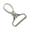 Nickel leash clip upright in size 1-1/8".