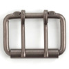 Antique nickel 2" and 2 prong roller buckle.