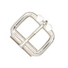 Nickel plate roller buckle for 1-1/4" belts.