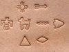 Stamp impressions on leather for T4902
