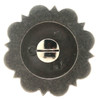 Cactus flower antique nickel in 1-1/4" back side.