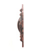 Slotted concho square antique copper 1 inch side.