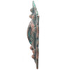 Slotted concho square copper patina 1-1/2-inch side.