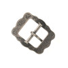 Back of the 5/8" antique nickel sunburst buckle