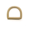 D-Ring in 5/8" finished in matte antique brass front.
