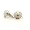 Saddle stainless steel spots in 3/8" diameter front.