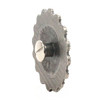 Berry and rope concho antique nickel side.