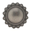 Berry and rope concho antique nickel front.