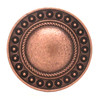 Copper rope and berry edge smooth concho front.