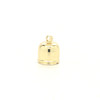 Brass plated 1/4" tassel cap.