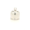 Nickel plated 7/16" tassel cap.