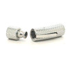 Stainless steel wrist band clasp 1/4" open.