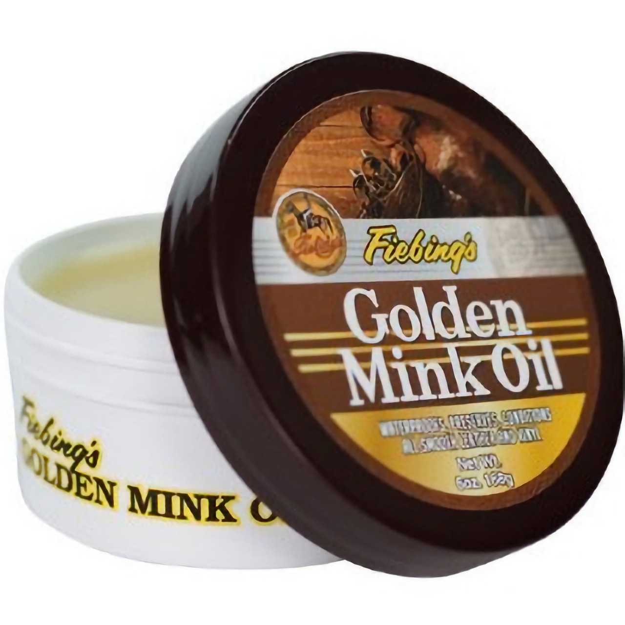 Golden mink oil paste open.