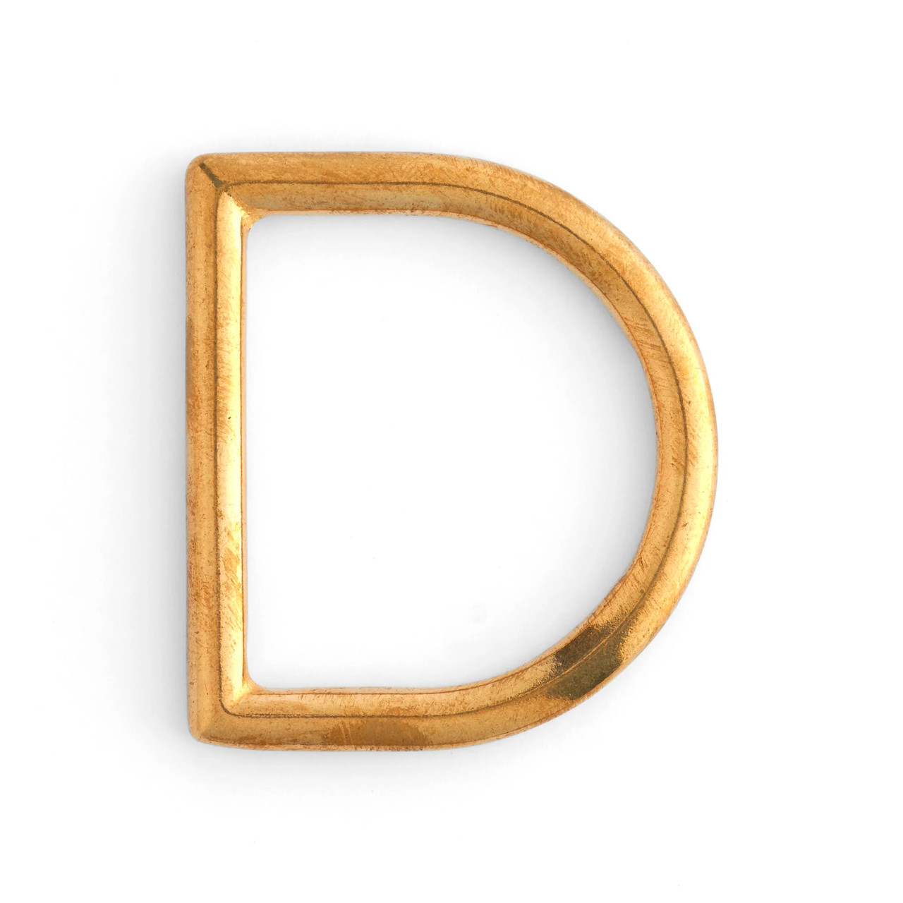Brass d-ring for 1-1/2" wide straps and belts
