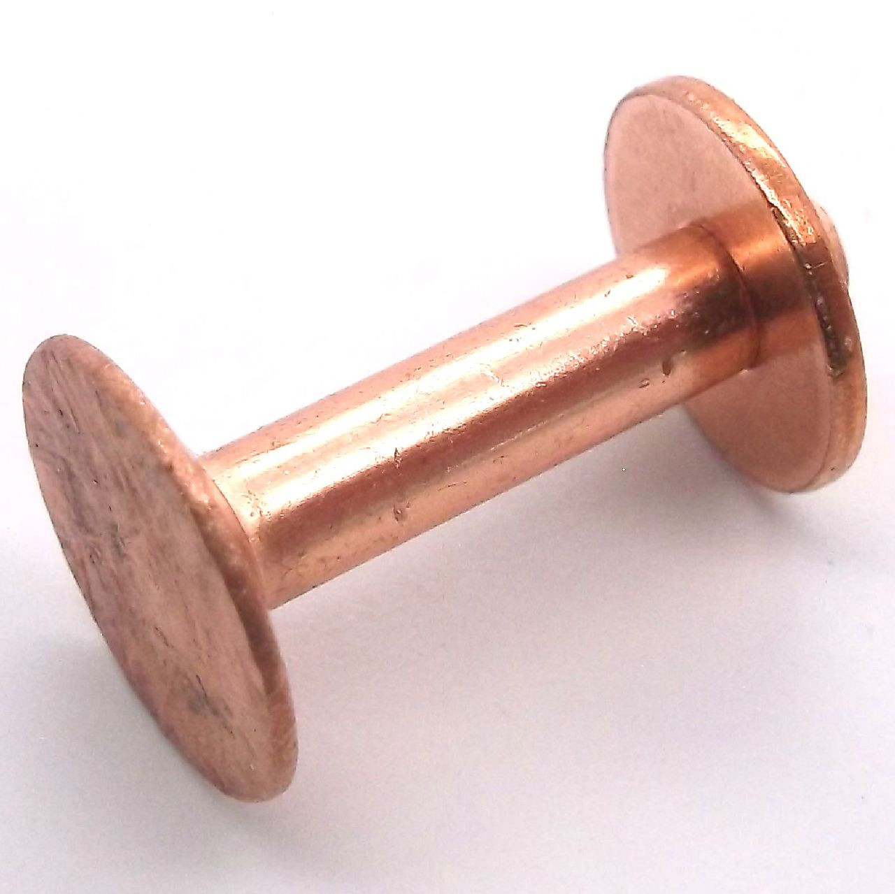 25 Sets Copper Rivet Burrs Washer,3/4 Inch Long Leather Copper Rivet  Fastener,for Wallets Leather D