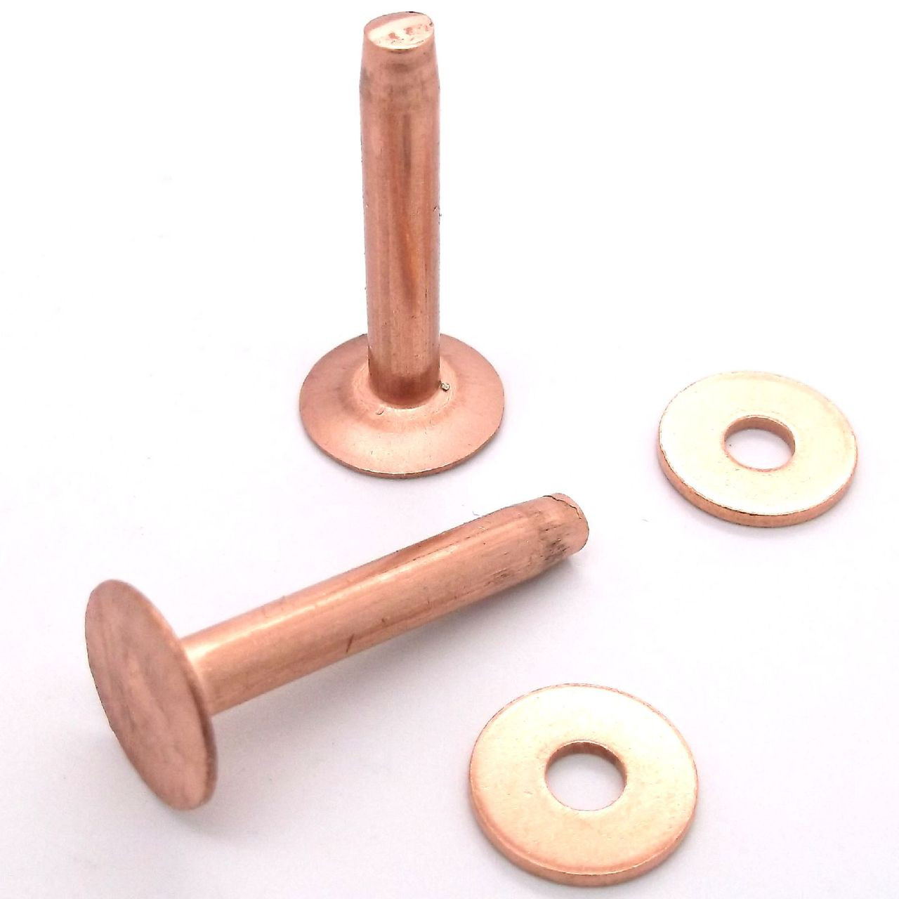Tandy Leather 1 Pack of 50 #9 Copper Rivets & Burrs